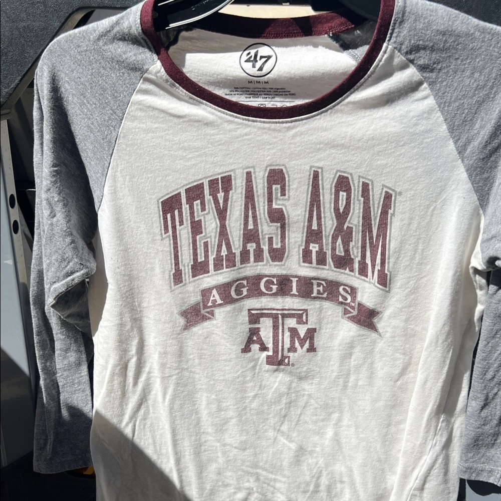47 Brand Texas A&M Aggies Shirt with Gray and Maroon